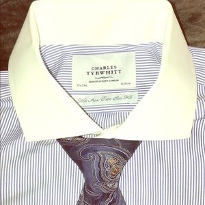 (2) Charles Tyrwhitt shirts w/french cuffs ONLY